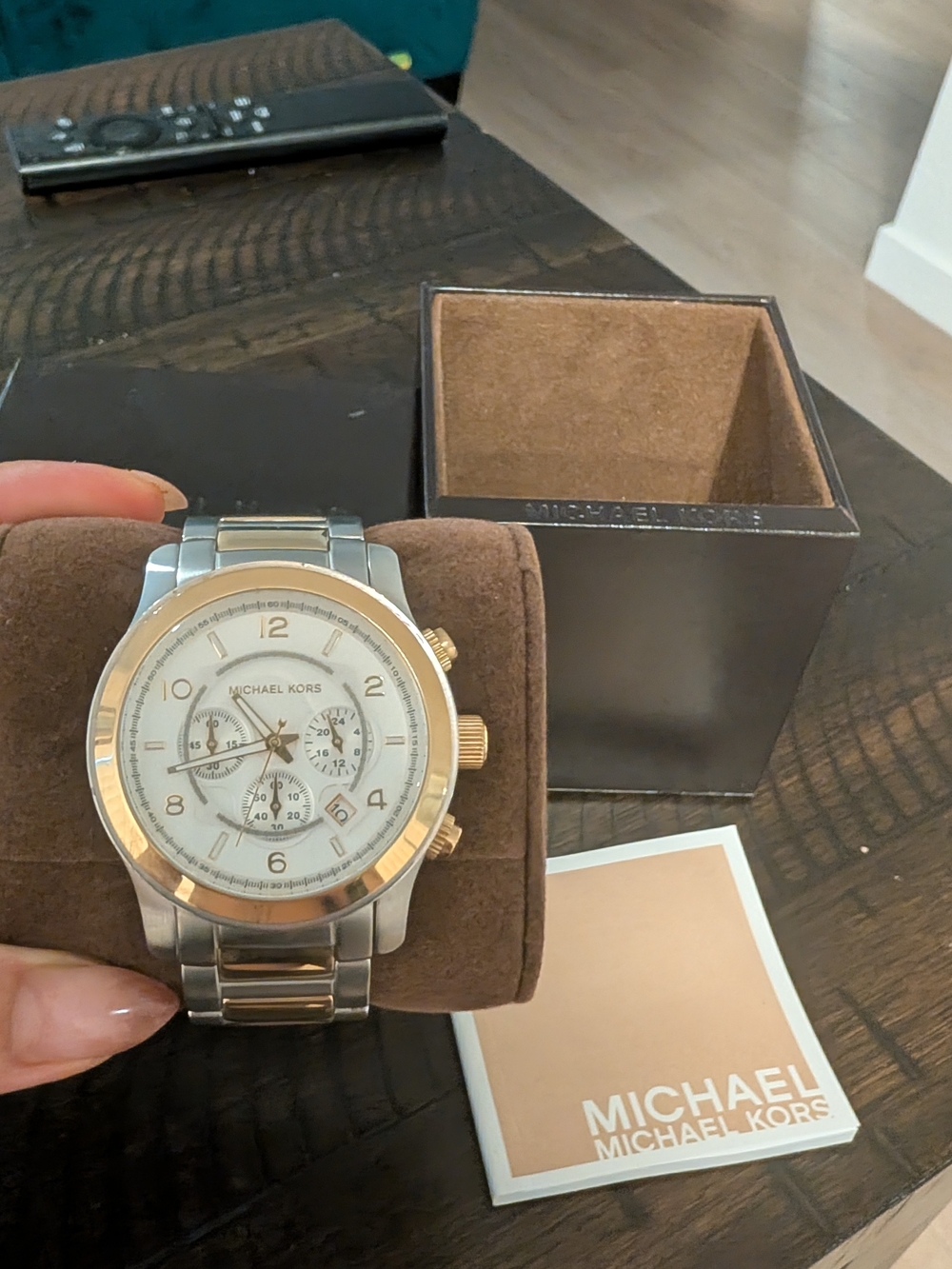 Michael Kors Mk8283 Two-Tone Stainless Steel Chronograph Watch - Gold & Silver
